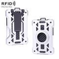 For AirTag 2nd Gen / AirTag 1st Gen Card Holder Metal Anti-Theft RFID Wallet, ak-4 A Black, ak-4 A Blue, ak-4 A  Silver, ak-4 A  Gray, ak-4 B  Black, ak-4 B Silver, ak-4 B Blue, ak-4 B Gray