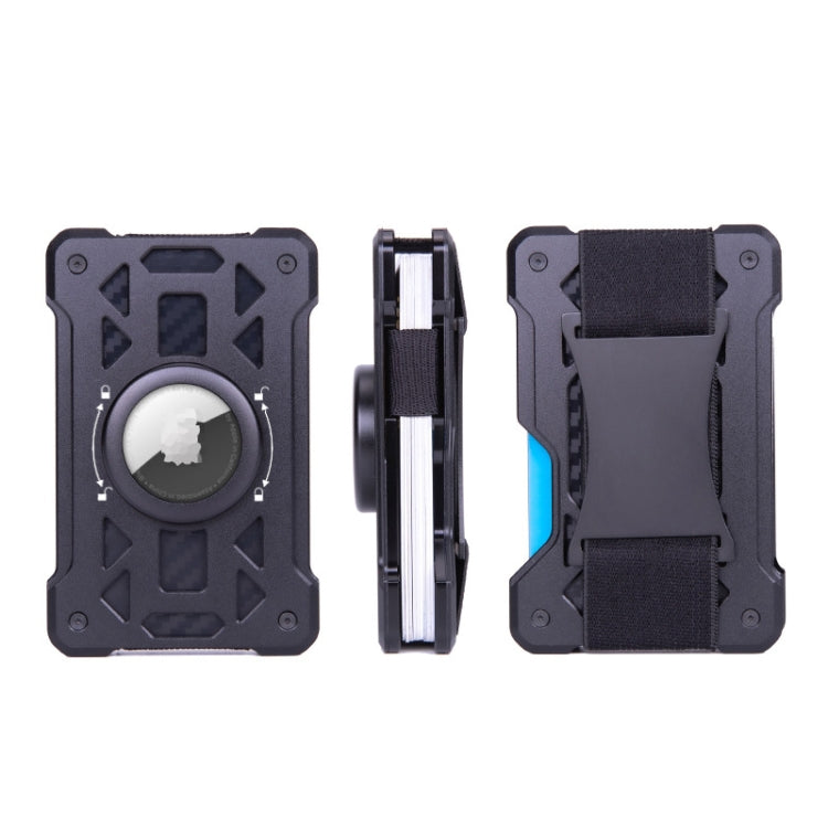 For AirTag 2nd Gen / AirTag 1st Gen Card Holder Metal Anti-Theft RFID Wallet, ak-4 A Black, ak-4 A Blue, ak-4 A  Silver, ak-4 A  Gray, ak-4 B  Black, ak-4 B Silver, ak-4 B Blue, ak-4 B Gray