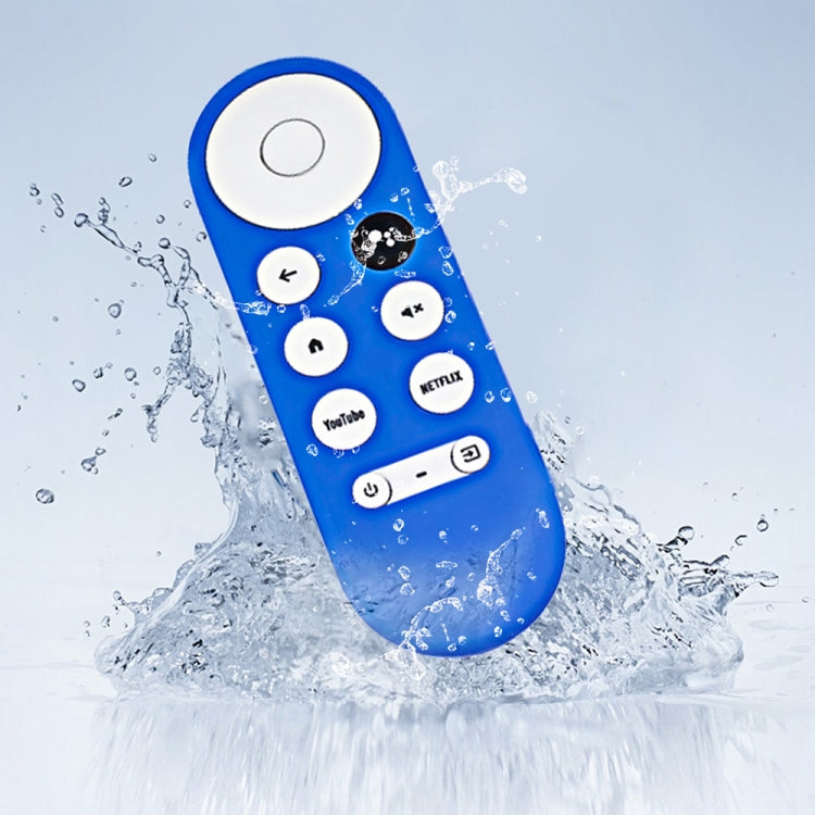 For Google Chromecast 2020 Y16 Remote Control Anti-fall Silicone Protective Case(Blue)