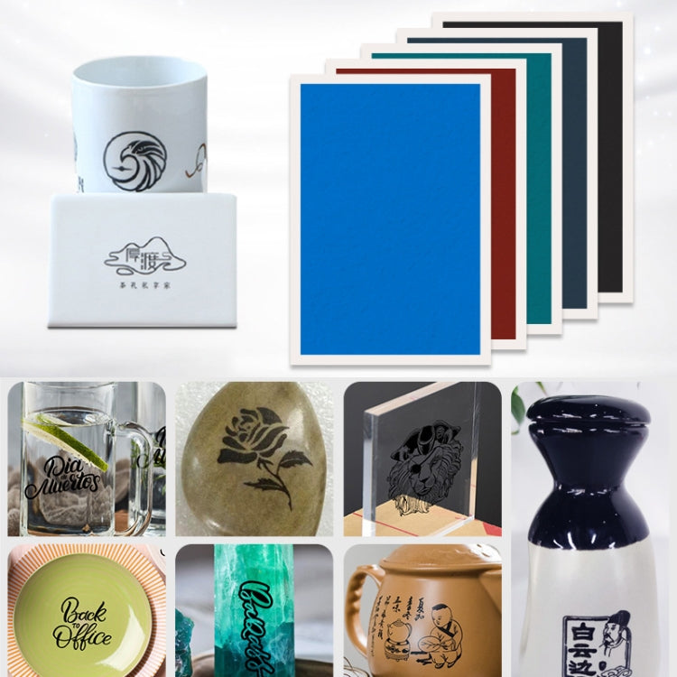 DAJA Carved Color Paper For Ceramic / Glass / Stone / Crystal / Jade(Black)