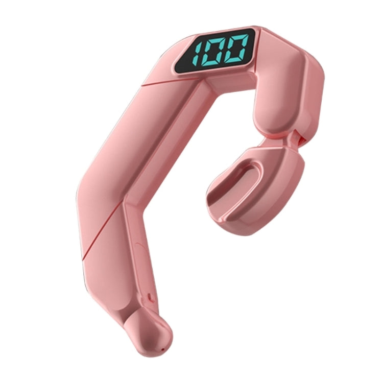 V19 Bone Conduction Digital Display Stereo Hanging Ear Sports Bluetooth Headset, V19 Pink, V19 Blue, V19 Green, V19 Black, V19 White