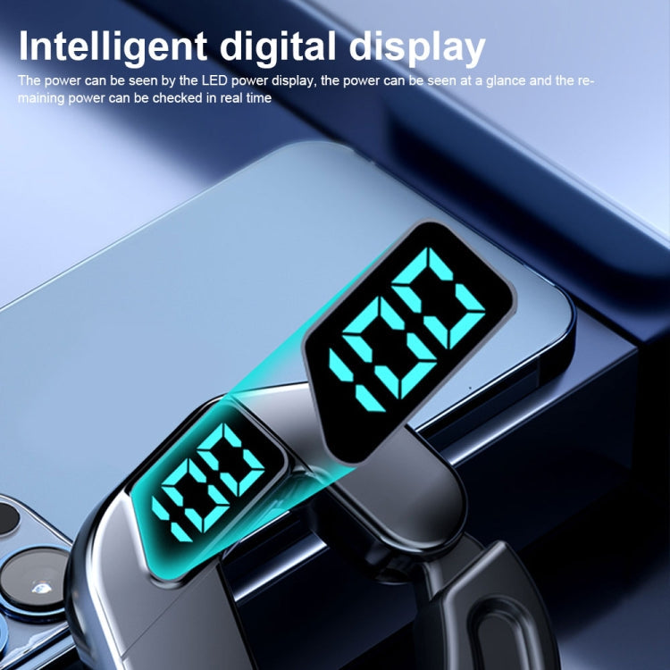 V19 Bone Conduction Digital Display Stereo Hanging Ear Sports Bluetooth Headset, V19 Pink, V19 Blue, V19 Green, V19 Black, V19 White