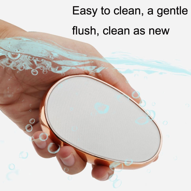 XHJ241 Manual Glass Hair Removal Device Physical Exfoliating Convenience Hair Removal Tool(Rose Red)