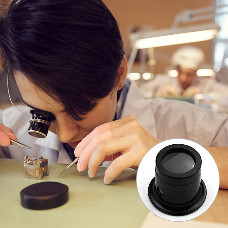 5pcs Eyepiece Magnifier Glass Lens Eyepiece Type Repair Magnifier, Times: 20X