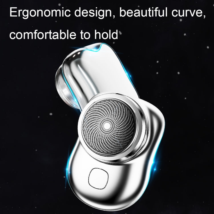 Electric Mini Shaver USB Rechargeable Waterproof Portable Razor(Gradient Blue)