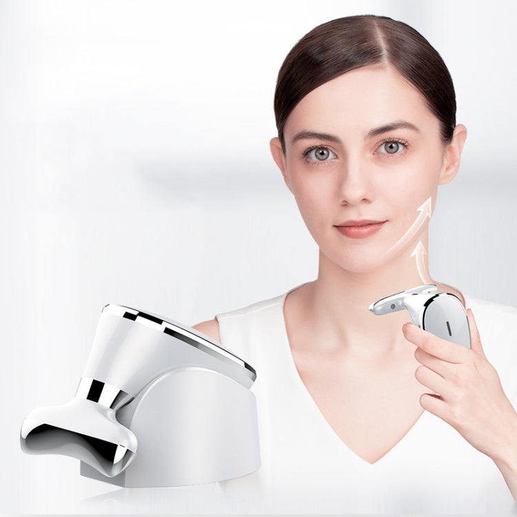 KAKUSAN KKS183 Vibrating Massage Neck Wrinkle Instrument Neck Face Massage Instrument(White)