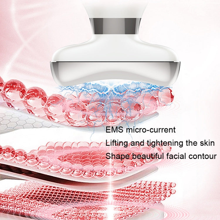 KAKUSAN KKS183 Vibrating Massage Neck Wrinkle Instrument Neck Face Massage Instrument(White)