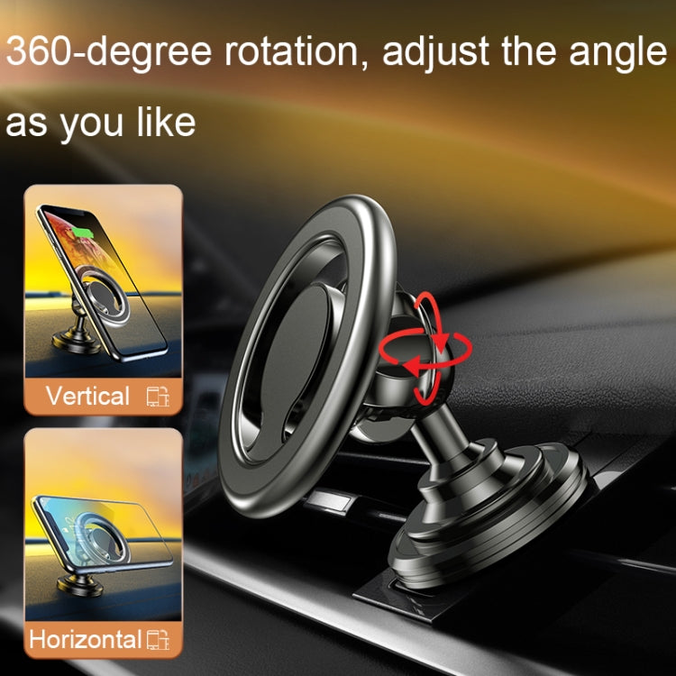 D19 Car Magnetic Mobile Phone Holder Rotatable Metal Navigation Bracket, Spec:, D19 Air Outlet (Black), D19 Extended (Silver), D19 Seat (Black), D19 Seat (Silver), D19 Sticker (Black), D19 Sticker (Silver), D19 Air Outlet (Silver), D19 Extended (Black)