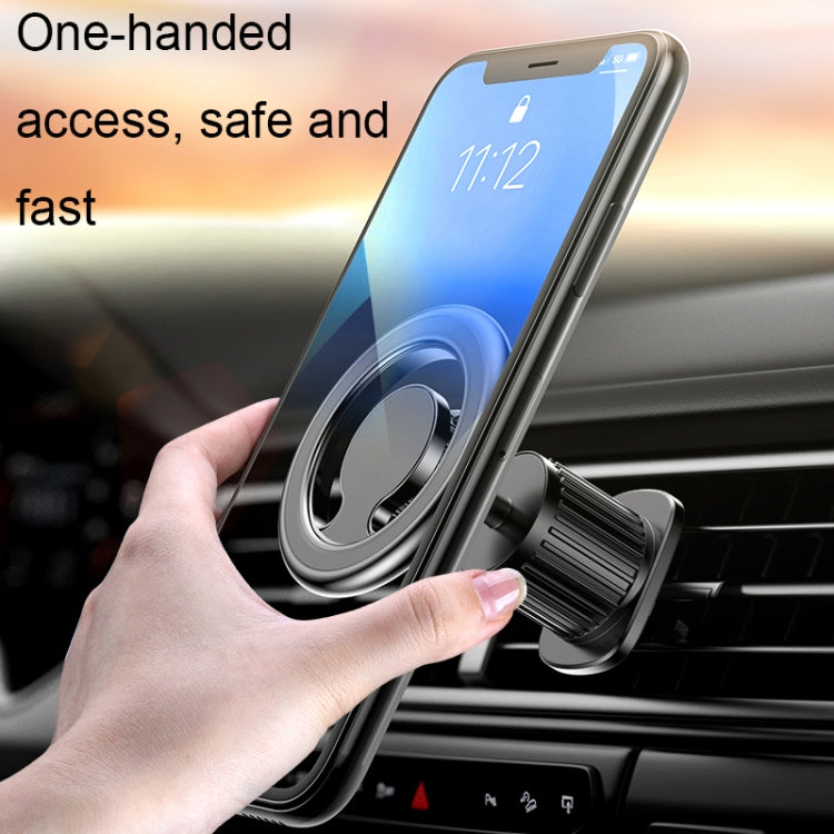 D19 Car Magnetic Mobile Phone Holder Rotatable Metal Navigation Bracket, Spec:, D19 Air Outlet (Black), D19 Extended (Silver), D19 Seat (Black), D19 Seat (Silver), D19 Sticker (Black), D19 Sticker (Silver), D19 Air Outlet (Silver), D19 Extended (Black)