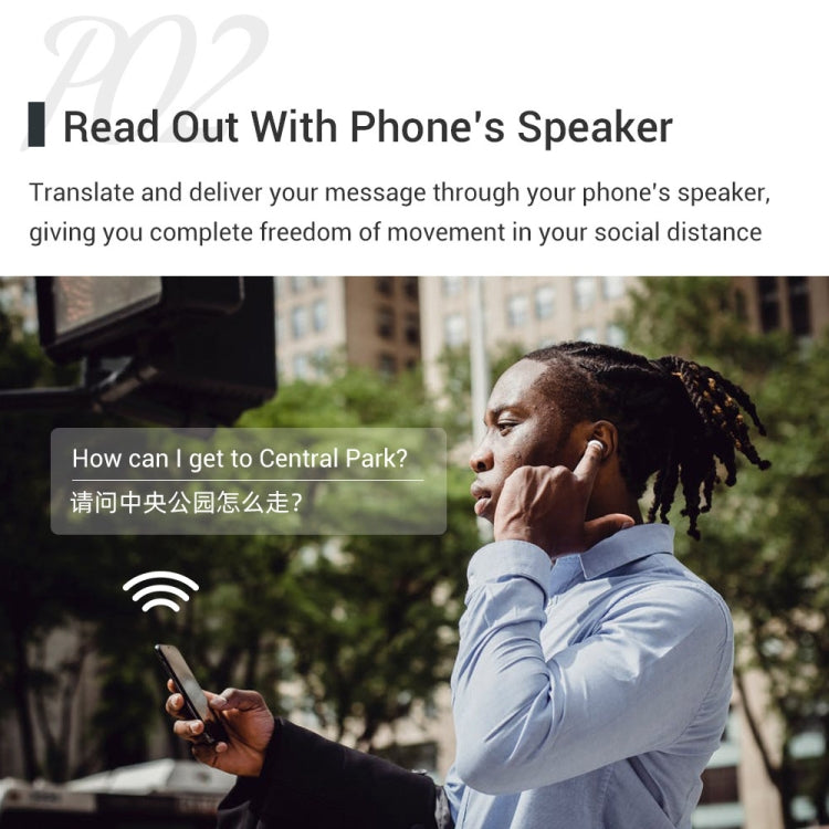 M6 Multi-country Mutual Translation Smart Bluetooth Translation Earphone Supports 127 Languages, M6 White