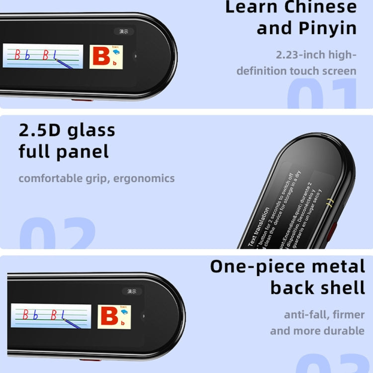 X2 International Version Multilingual Translation Pen Offline Learning Scanning Pen 112 Languages(Black)