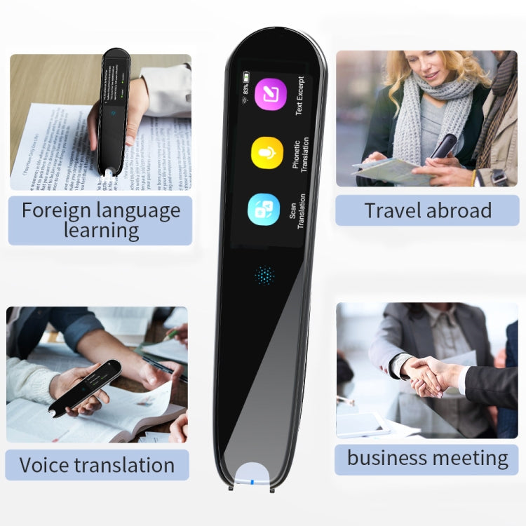 X2 International Version Multilingual Translation Pen Offline Learning Scanning Pen 112 Languages(Black)