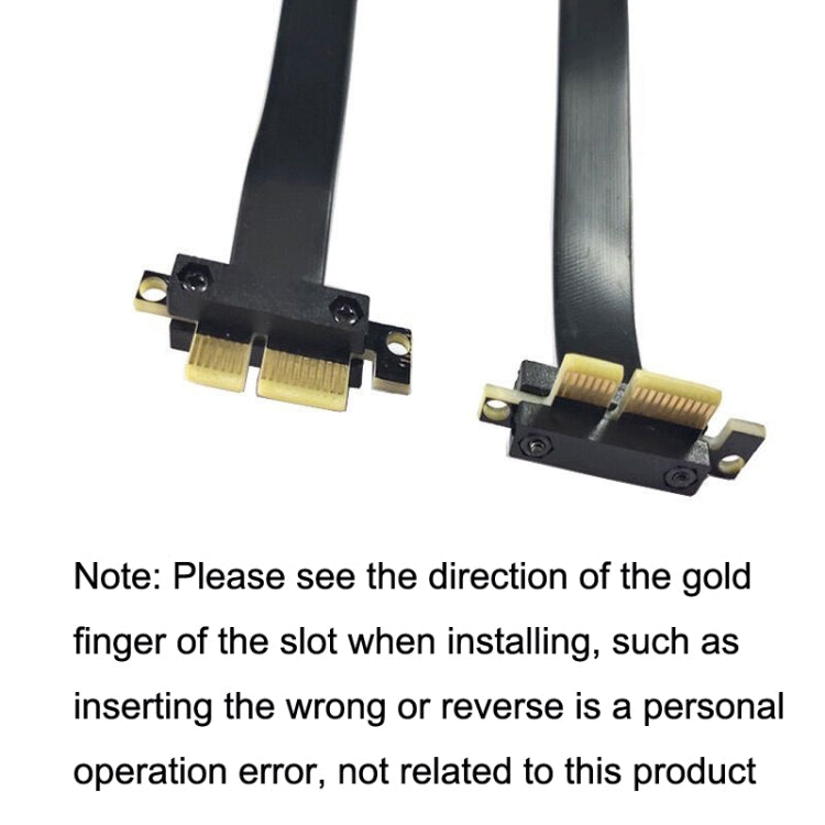 PCI-E 3.0 1X 90 Degrees Graphics Card / Wireless Network Card Extension Cable, Cable Length: 40cm