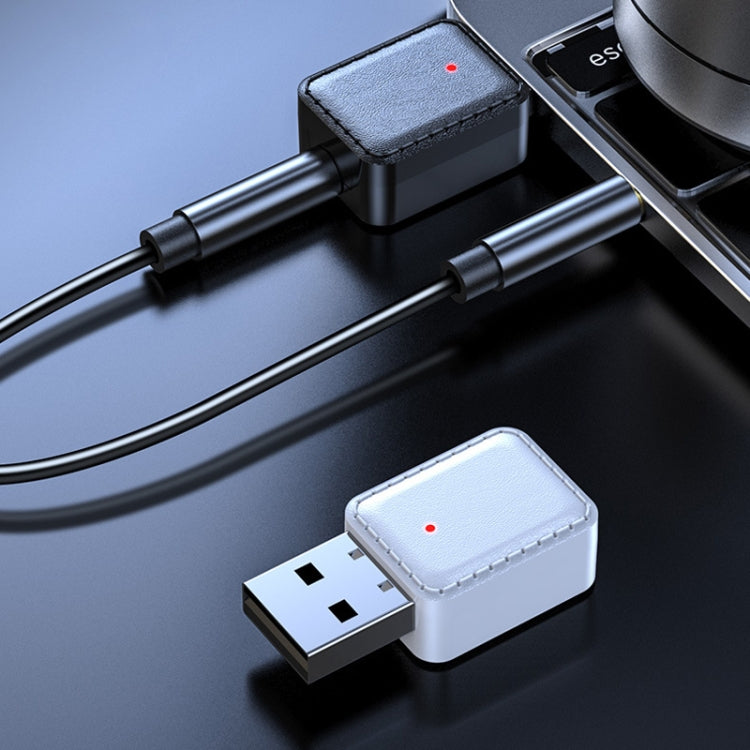 RX-TX-413 USB Bluetooth Receiving Launch 2 In 1 Adapter(White)