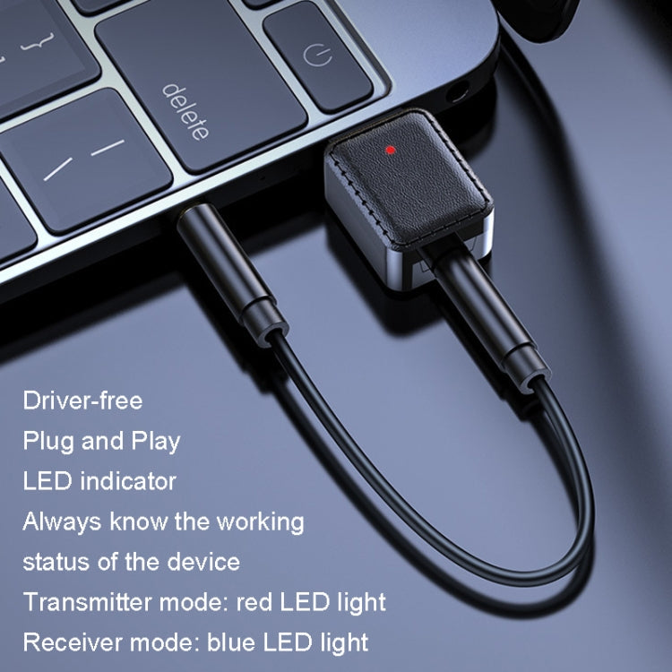RX-TX-413 USB Bluetooth Receiving Launch 2 In 1 Adapter(White)