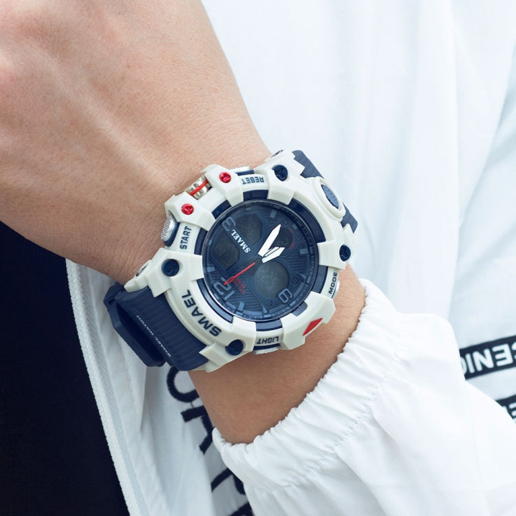 SMAEL 8008 Outdoor Sports Multifunctional Waterproof Luminous Men Watch(Black Blue)