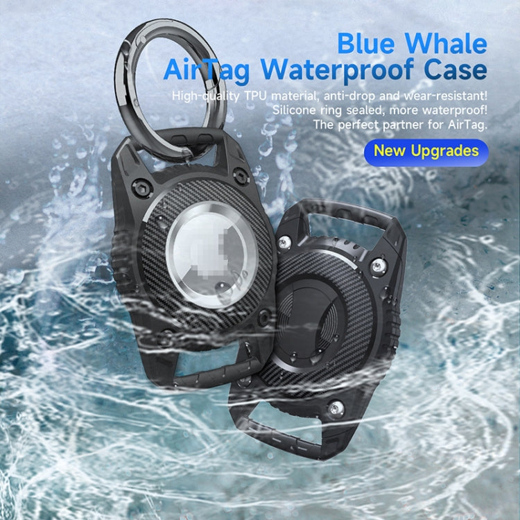 For AirTag 2nd Gen / AirTag 1st Gen Protective Case Three-proof All-inclusive IPX7 Waterproof Locator Cover, Black, Royal Blue, Dark Green, Purple, Red