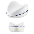 Body Memory Cotton Leg Pillow Sleeping Orthopedic Sciatica Back Hip Joint for Pain Relief(White Inner)