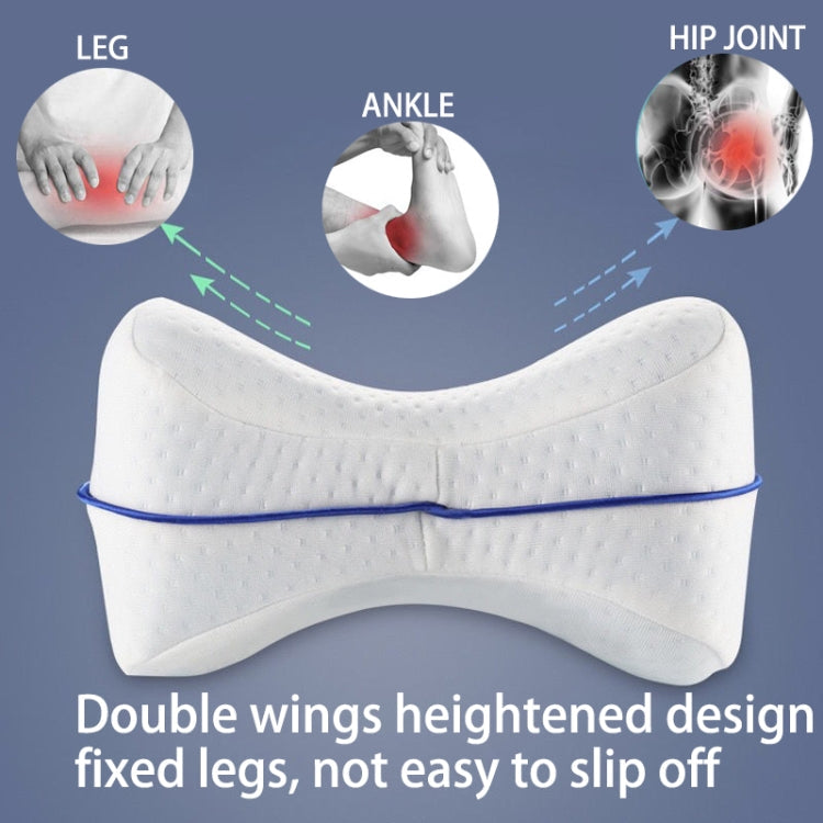 Body Memory Cotton Leg Pillow Sleeping Orthopedic Sciatica Back Hip Joint for Pain Relief(White Inner)