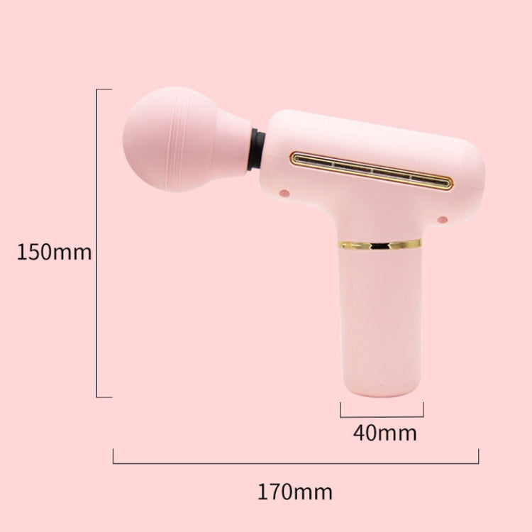 ZD8889 Mini Fascia Device Muscle Relaxation Massage Stick Handheld Vibration Portable Massager Gun(Pink)