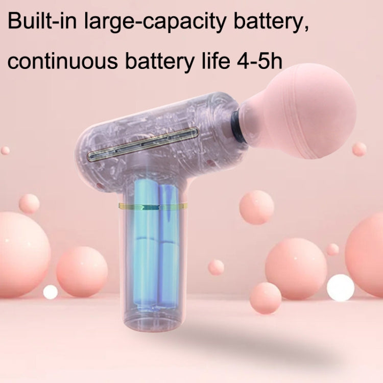 ZD8889 Mini Fascia Device Muscle Relaxation Massage Stick Handheld Vibration Portable Massager Gun(Pink)