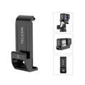 For GoPro Hero11 Black / HERO10 Black /9 Black TELESIN Weather-resistant Side Cover Easy Removable Charging Cover Port(Black)