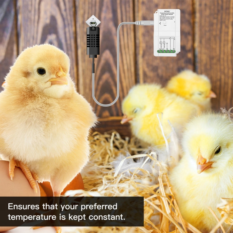 WiFi Switch Module+Temperature Probe Tuya Dual-way Temperature and Humidity Switch Timer Smart Switch
