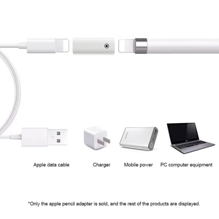 For Apple Pencil 1/2 Charging Adapter Stylus Charging Converter, Interface form: 8Pin Female To Female