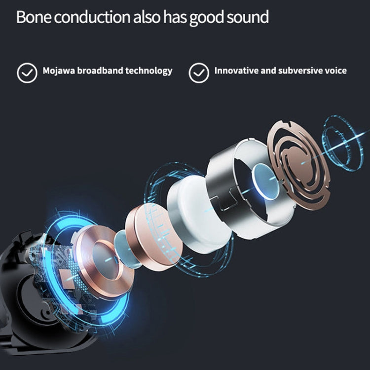 M1S Bone Conduction Stereo Vibrator Speaker Bluetooth Earphones, M1S Red, M1S Green, M1S Black, M1S Pink