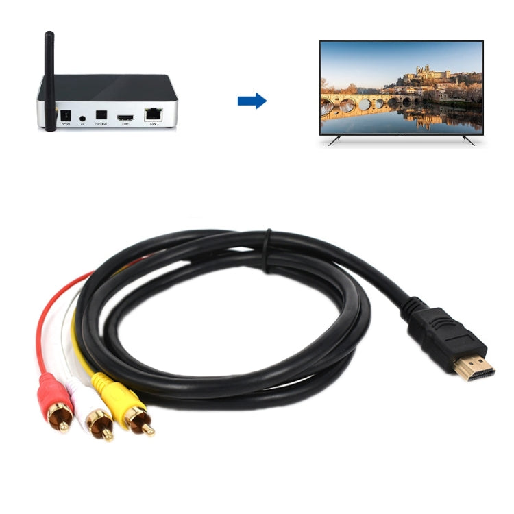 HDMI To AV/3RCA TV Audio Video Cable(1.5m)