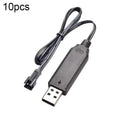 10pcs 3.7V Forward Lithium Battery Charger Toy Charging Cable(SM-2P)