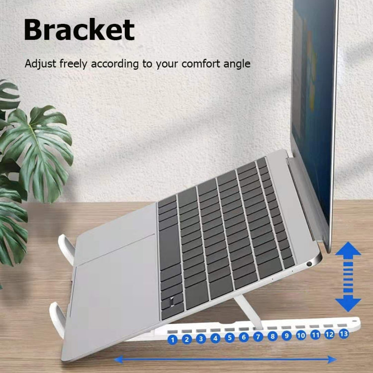 2 In 1 Laptop Mobile Phone Stand Heightening Cooling Stand(Black)