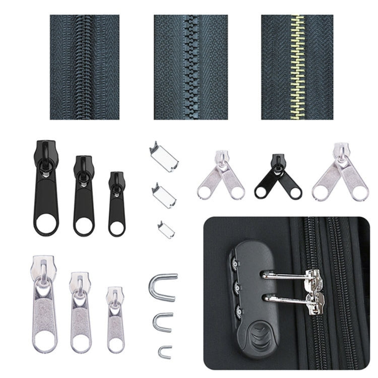 197pcs Zinc Alloy Painted Nylon Zipper Puller Set For Clothing Tent Install