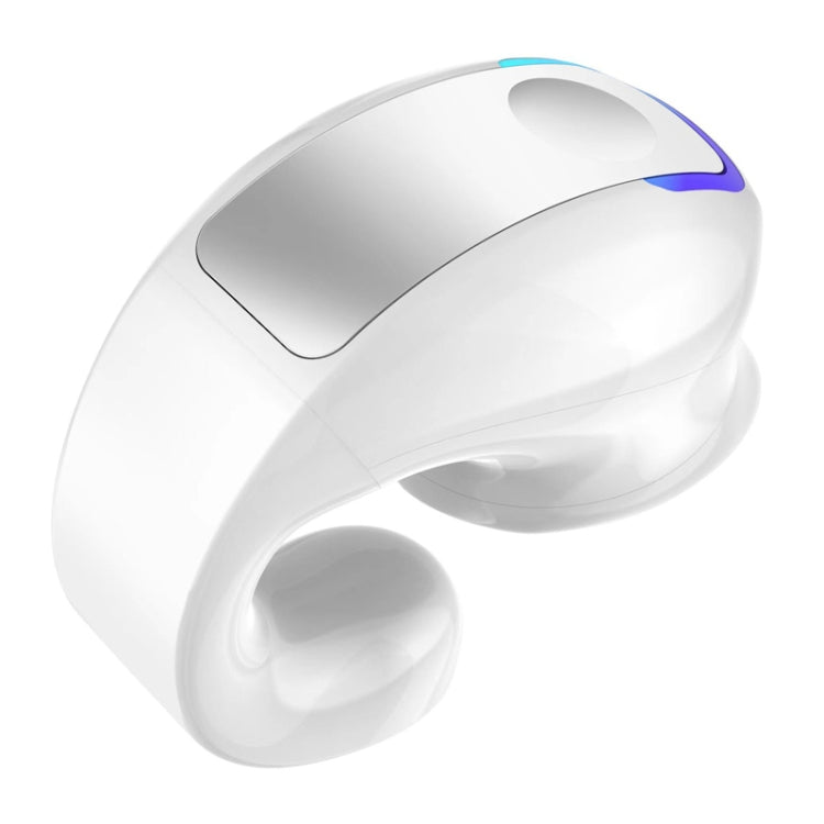 GD28 IPX4 Waterproof Single-ear Lightweight Clip Ear Bluetooth Earphone(White)