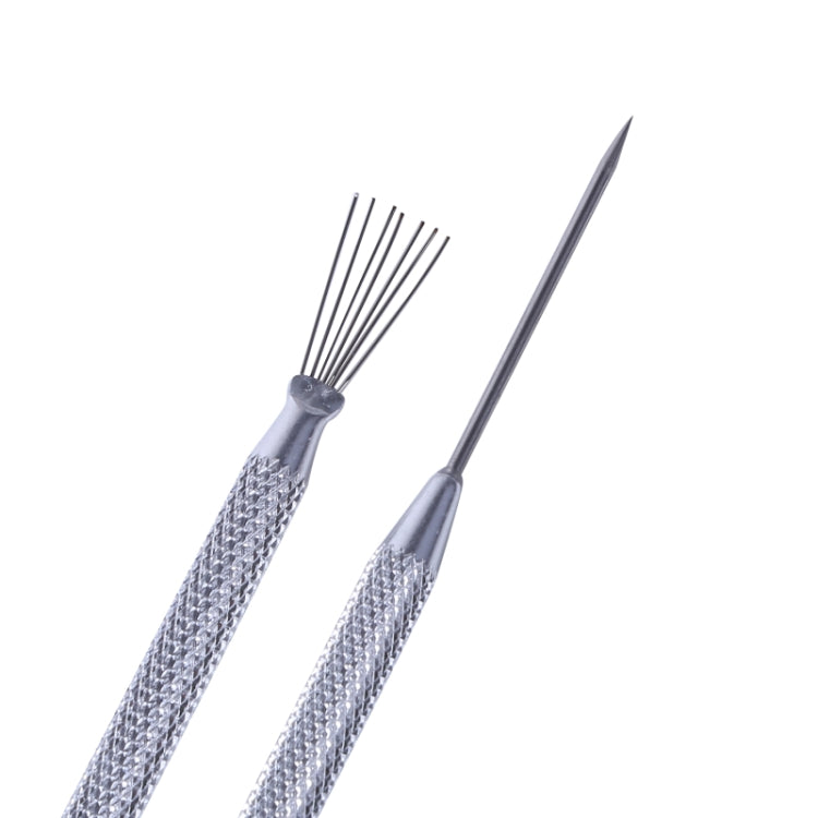 5pcs Ceramic Aluminum Rod Puncher DIY Clay Art Supplies(Seven Needles)