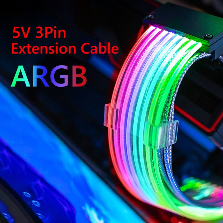 24pin Motherboard Power Supply Light Wire White 5V ARGB Neon Color Line
