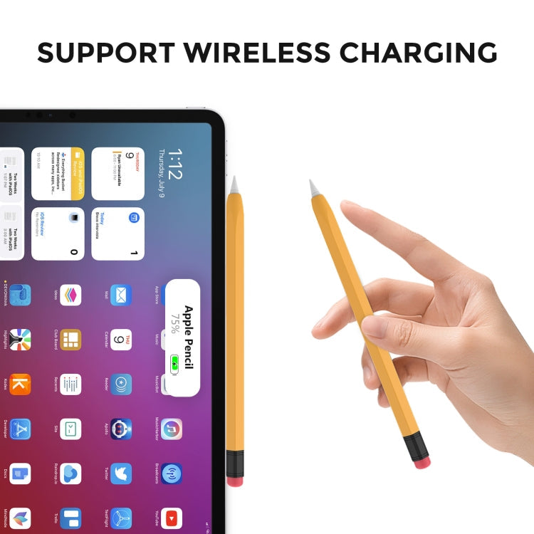 AhaStyle PT180-2 Silicone Protective Case Anti-Slip And Anti-Drop Capacitive Pen Case, For Apple Pencil 1, For Apple Pencil 2