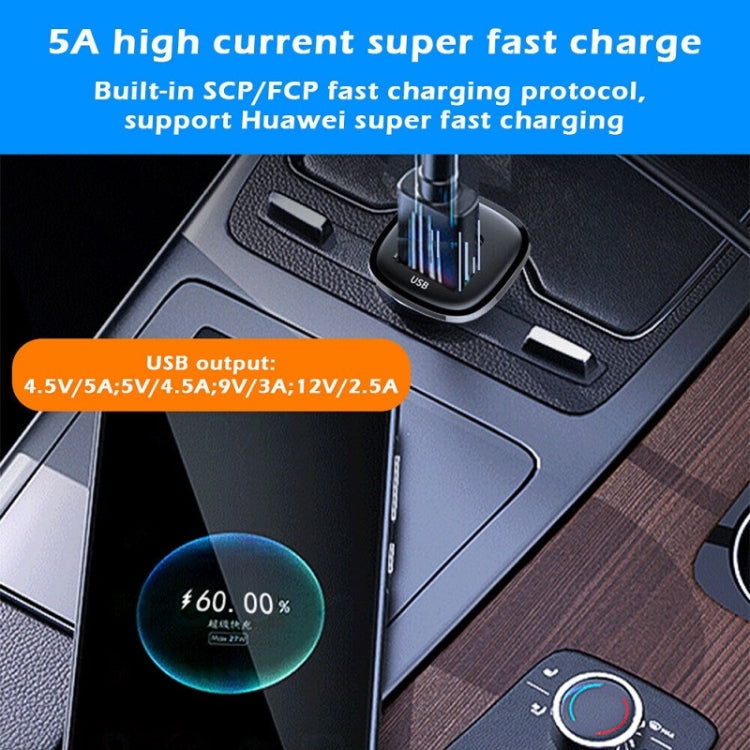 PD 30W Dual Port USB Super Fast Charge Car Charger, 30W Black