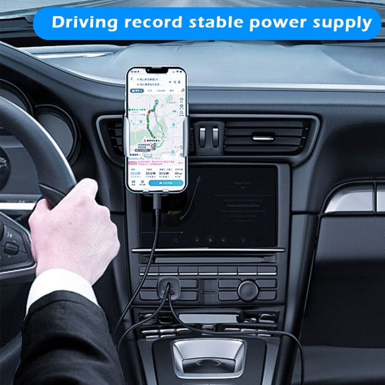 PD 30W Dual Port USB Super Fast Charge Car Charger, 30W Black