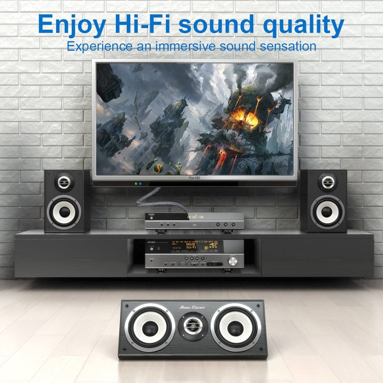 10m Pure Copper RCA Coaxial HIFI Digital Audio Cable SPDIF Subwoofer Speaker Cable(Silver Gray)