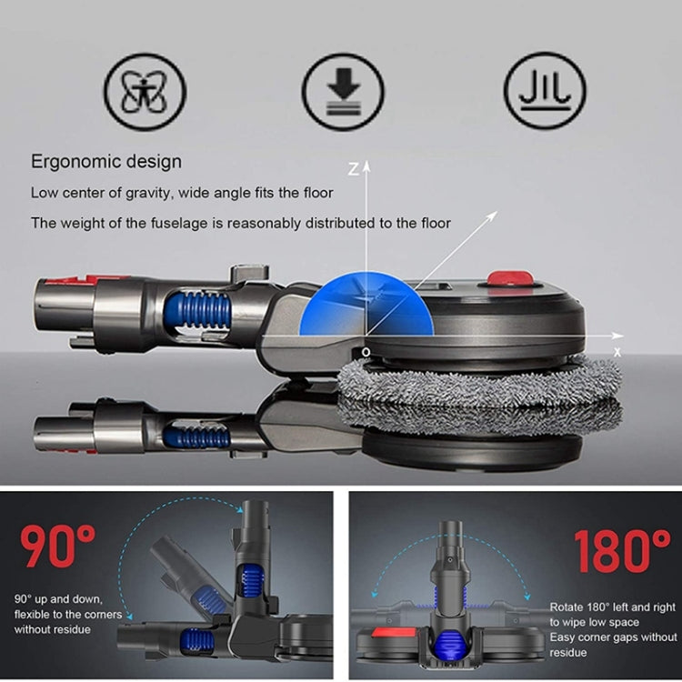 For Dyson V15  Vacuum Cleaner Electric Mopping Head Integrated Water Tank With 6pcs Rag