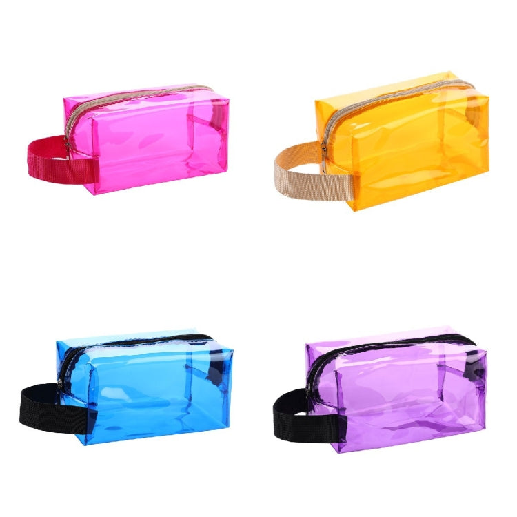 Handbag PVC Dazzling Waterproof Cosmetic Bag Toiletry Bag(Purple)