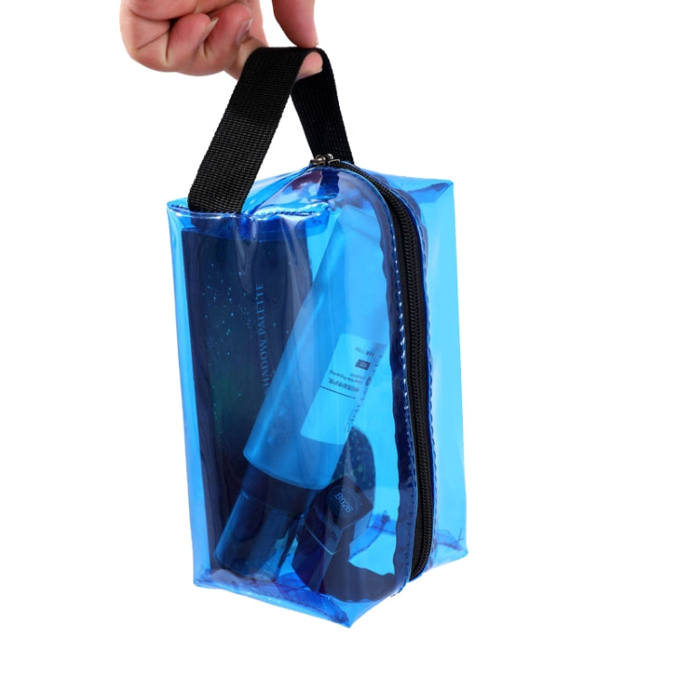 Handbag PVC Dazzling Waterproof Cosmetic Bag Toiletry Bag(Purple)