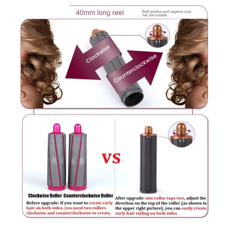 For Dyson Airwrap Hair Dryer i.d. / HS01 / HS05 / HD08 18.6 x 4cm Upgraded Long Curling Barrels Nozzle With Long Adapter Golden, 18.6cm 40mm Rose Red, 18.6cm 40mm  Golden, 18.6cm 40mm Short Adapter Golden, 18.6cm 40mm Short Adapter Rose Red            ...