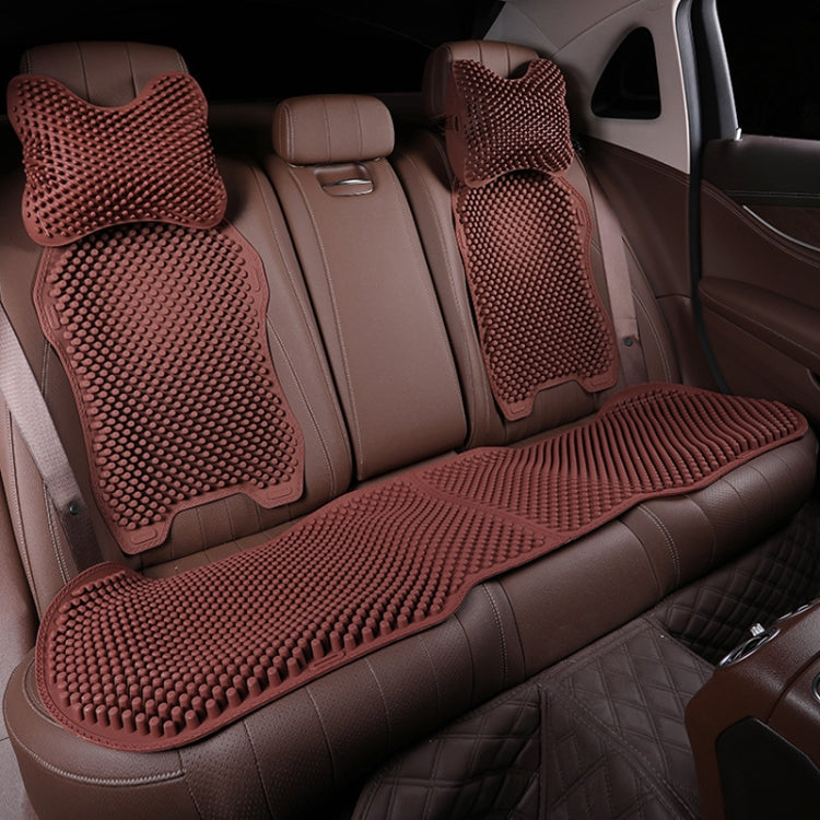 Silicone Car Seat Cushion Summer Breathable Cool Pad, Color: Lumbar Cushion Coffee