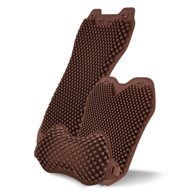 Silicone Car Seat Cushion Summer Breathable Cool Pad, Color: Lumbar Cushion Coffee