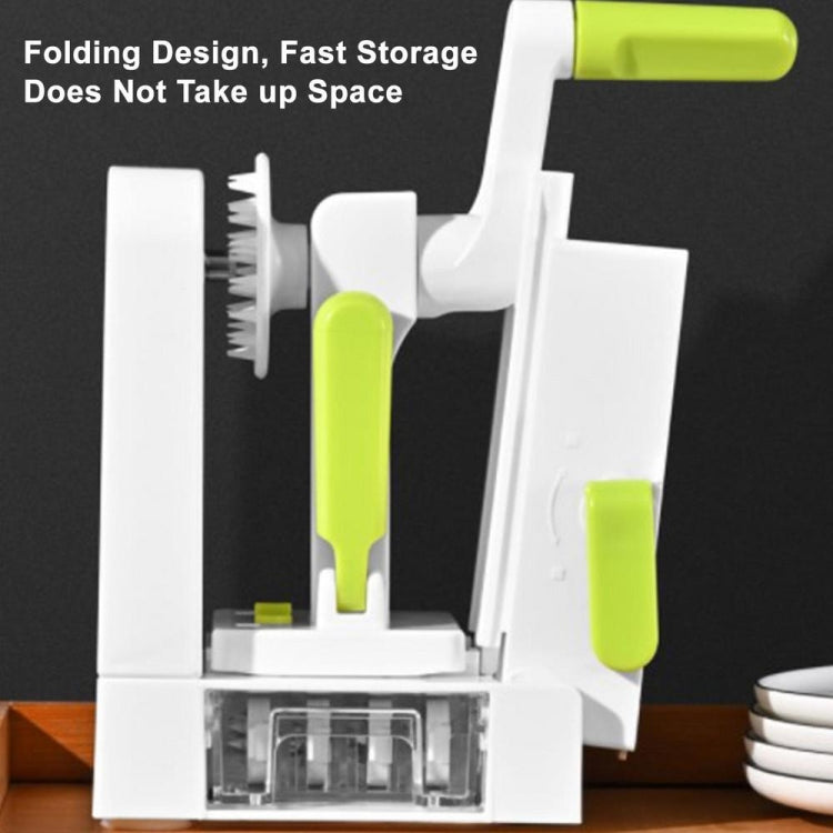 Grater Vegetable Potato Spiral Slicer Whirlwind Fruit Vegetable Spiral Machine, Color: White