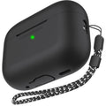 For AirPods Pro 2 AhaStyle PT187 Silicone One-Piece Protective Case With Lanyard Case