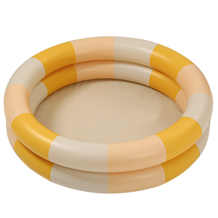 Baby Swimming Round Pool Summer Kids Water Toys Inflatable Bath Tub, Size: NO.90(Yellow Striped)