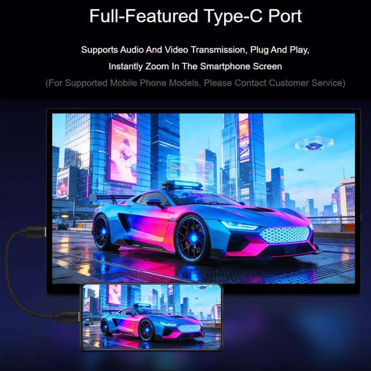 Luckfox 14-Inch 4K Portable Touchscreen Monitor With Magnetic Protective Case 3840x2160 HDR IPS Display, Full Lamination, 10-Point Capacitive Touch, EU Plug, US Plug, UK Plug